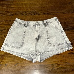 Wild Fable Mini Denim Jean Gray Distressed Shorts Dazzey Duks Size 16